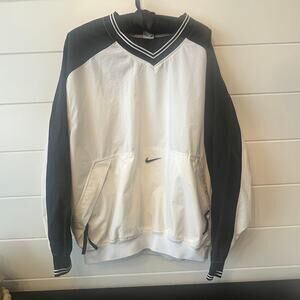 White and Black Nike Pullover